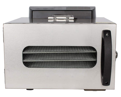 Beeketal 'BDA-15' Dörrautomat aus Edelstahl mit 10 Etagen, Zeitschaltuhr (max. 24h), einstellbarer Temperatur (30-90 °C) und LED Bedienfeld - Profi Gastro Dörrgerät inkl. 10 Einlegegitter